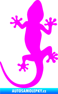 Samolepka Ještěrka 017 levá Fluorescentní růžová