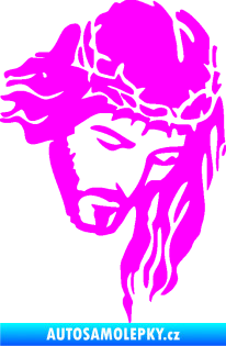 Samolepka Ježíš 003 pravá Fluorescentní růžová
