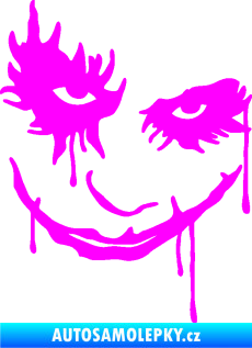 Samolepka Joker 003 pravá tvář Fluorescentní růžová