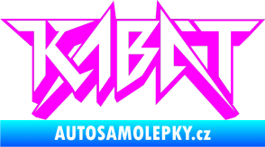 Samolepka Kabát 002 Fluorescentní růžová