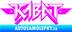 Samolepka Kabát 003 Fluorescentní růžová