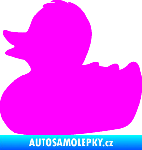 Samolepka Kachnička 001 levá Fluorescentní růžová