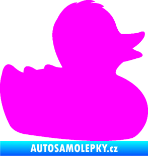 Samolepka Kachnička 001 pravá Fluorescentní růžová