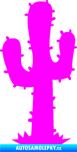 Samolepka Kaktus 001 levá Fluorescentní růžová