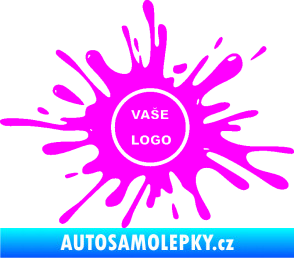Samolepka Kaňka 003 znak Fluorescentní růžová
