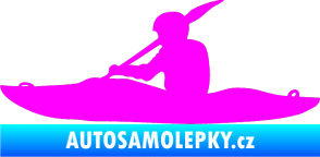 Samolepka Kanoista 003 levá Fluorescentní růžová