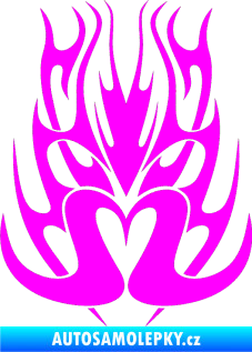 Samolepka Kapota 017 Fluorescentní růžová