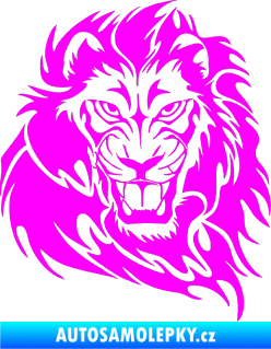 Samolepka Kapota 034 lev pravá Fluorescentní růžová