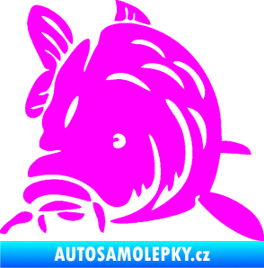 Samolepka Kapr 002 levá Fluorescentní růžová