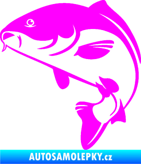 Samolepka Kapr 005 levá Fluorescentní růžová