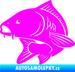 Samolepka Kapr 008 levá Fluorescentní růžová