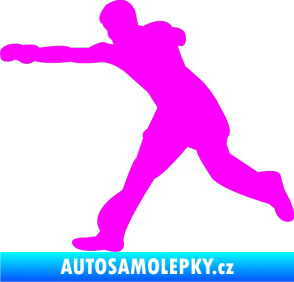 Samolepka Karate 004 levá Fluorescentní růžová