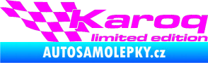 Samolepka Karoq limited edition levá Fluorescentní růžová