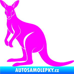Samolepka Klokan 005 levá Fluorescentní růžová