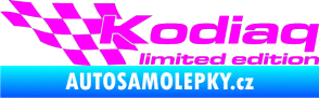 Samolepka Kodiaq limited edition levá Fluorescentní růžová