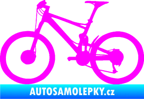 Samolepka Kolo 001 levá - (horské kolo) Fluorescentní růžová