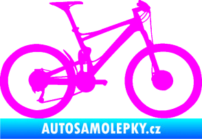 Samolepka Kolo 001 pravá - (horské kolo) Fluorescentní růžová