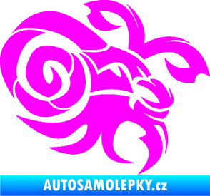 Samolepka Kozoroh 003 pravá Fluorescentní růžová