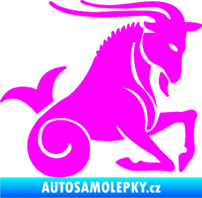 Samolepka Kozoroh 004 pravá Fluorescentní růžová