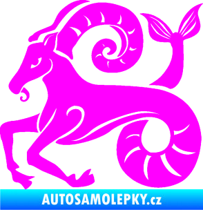 Samolepka Kozoroh 005 levá Fluorescentní růžová