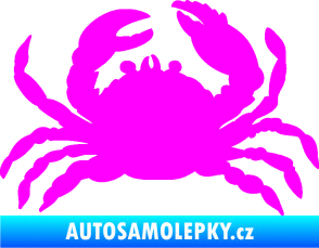 Samolepka Krab 001 pravá Fluorescentní růžová