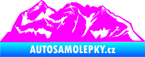 Samolepka Krajina hory 024 pravá Fluorescentní růžová