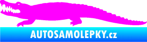 Samolepka Krokodýl 002 levá Fluorescentní růžová
