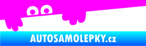Samolepka Kuk 008 levá šmírák Fluorescentní růžová