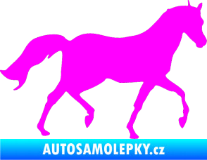 Samolepka Kůň 003 pravá Fluorescentní růžová