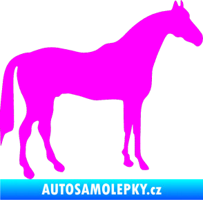 Samolepka Kůň 004 pravá Fluorescentní růžová