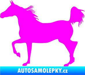Samolepka Kůň 009 levá Fluorescentní růžová