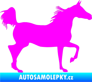 Samolepka Kůň 009 pravá Fluorescentní růžová