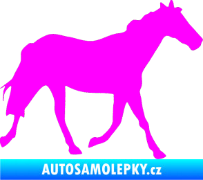 Samolepka Kůň 012 pravá Fluorescentní růžová