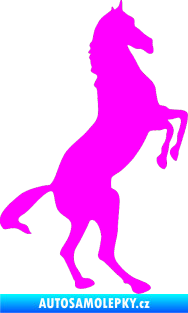 Samolepka Kůň 013 pravá na zadních Fluorescentní růžová
