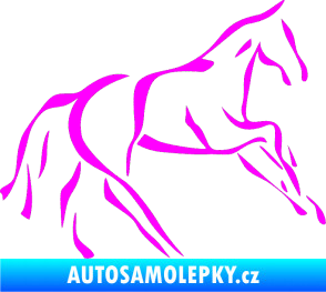 Samolepka Kůň 024 pravá Fluorescentní růžová