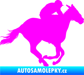 Samolepka Kůň 035 pravá Fluorescentní růžová