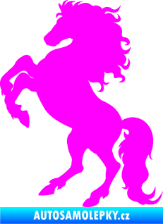 Samolepka Kůň 038 levá Fluorescentní růžová