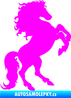 Samolepka Kůň 038 pravá Fluorescentní růžová