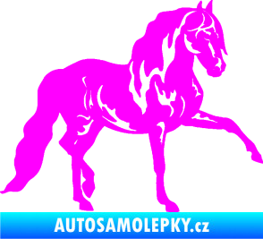 Samolepka Kůň 039 pravá Fluorescentní růžová