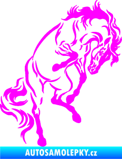 Samolepka Kůň 047 pravá Fluorescentní růžová
