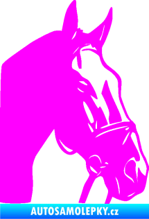 Samolepka Kůň 089 pravá Fluorescentní růžová