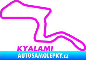 Samolepka Okruh Kyalami Fluorescentní růžová