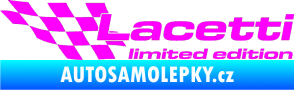 Samolepka Lacetti limited edition levá Fluorescentní růžová