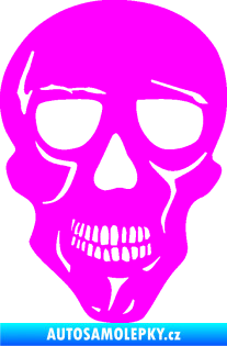 Samolepka Lebka 040 pravá Fluorescentní růžová