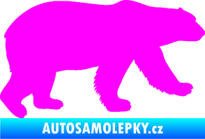 Samolepka Lední medvěd 002 pravá Fluorescentní růžová