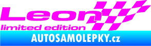 Samolepka Leon limited edition pravá Fluorescentní růžová