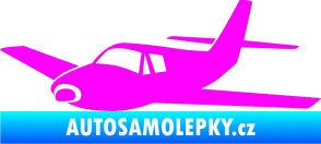 Samolepka Letadlo 001 levá Fluorescentní růžová