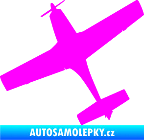 Samolepka Letadlo 003 levá Fluorescentní růžová