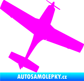 Samolepka Letadlo 003 pravá Fluorescentní růžová