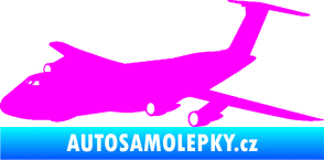 Samolepka Letadlo 008 levá Fluorescentní růžová